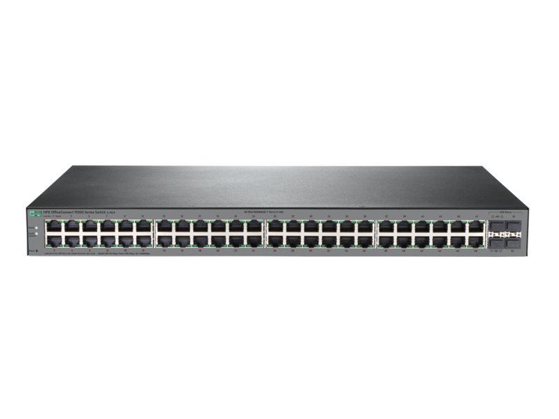 JL386A HPE OfficeConnect 1920S 48G 4SFP PPoE+ 370 瓦交换机